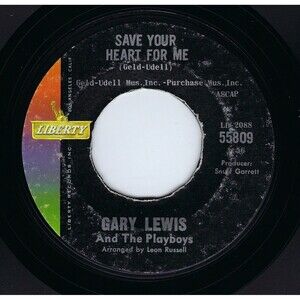 Gary Lewis & Playboys 45 Save Your Heart For Me / Without A Word Of Warning VG